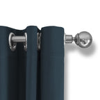 Luxury blackout curtains - Teal - Rings